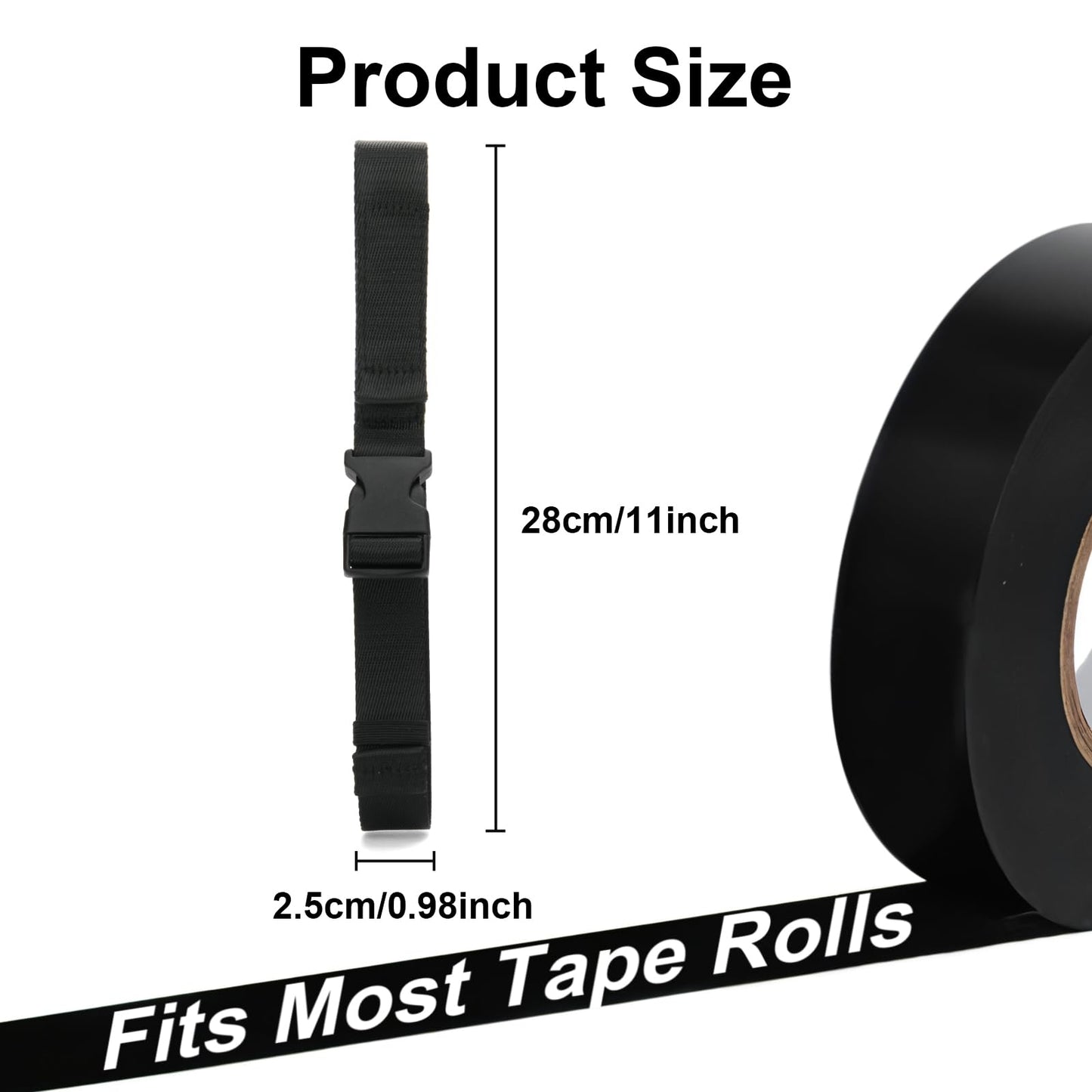 Tape Holder with Hook and Loop