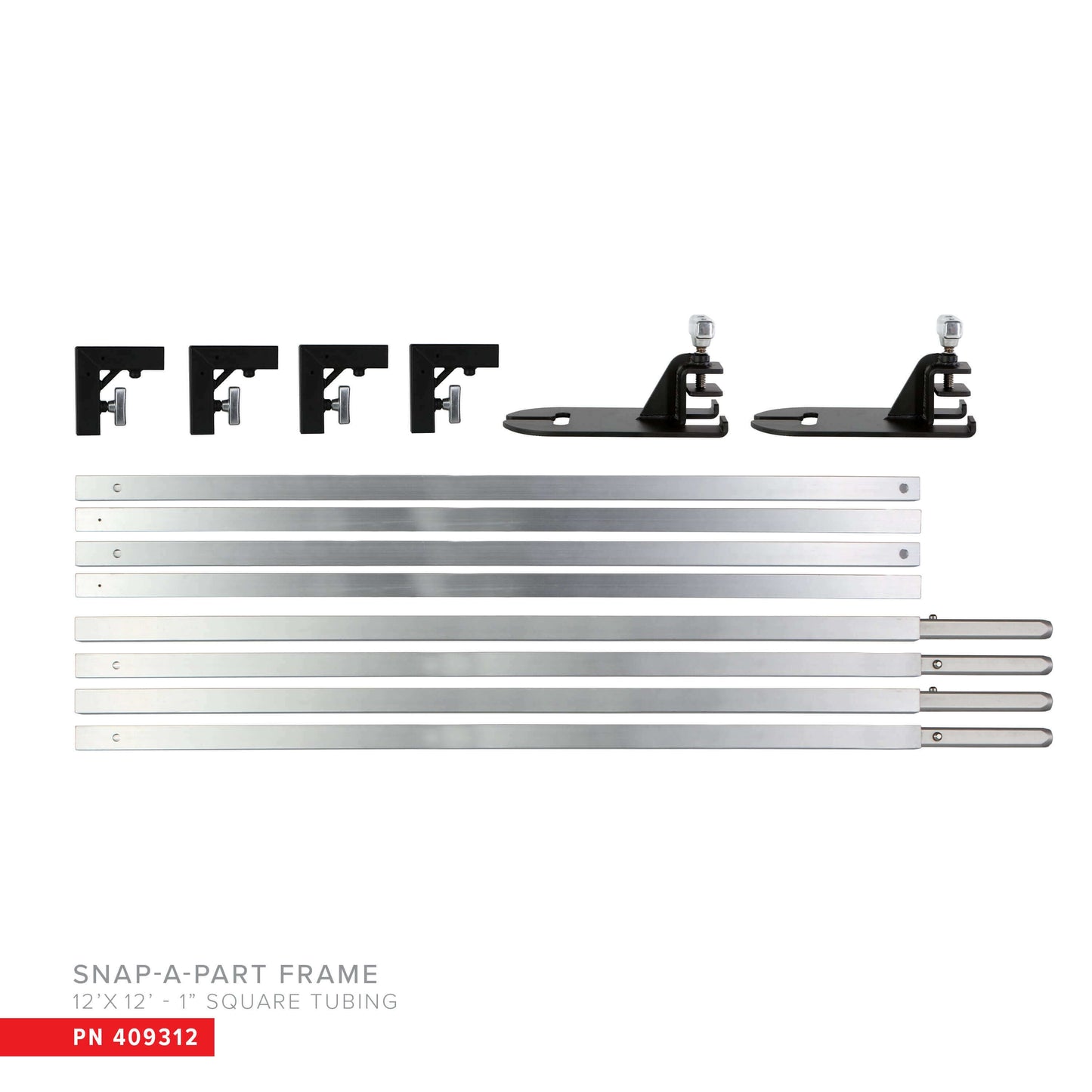 Overhead / Butterfly Snap-A-Part Frame 1" Square Tubing 6' - 12' - Grip Support Store