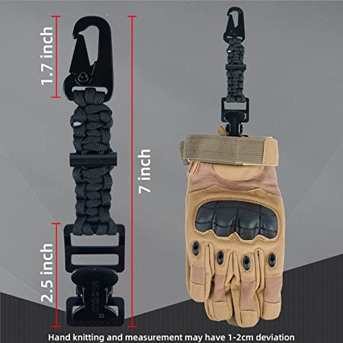 Tactical Glove Clip Braided Paracord - Grip Support Store