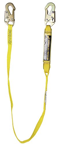 6-Foot Single Leg Shock Absorbing Lanyard By Guardian - Grip Support Store