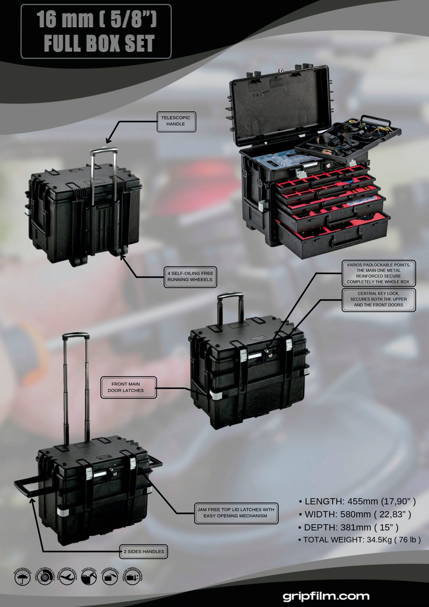 16mm ( 5/8" ) FULL BOX SET - Grip Support Store