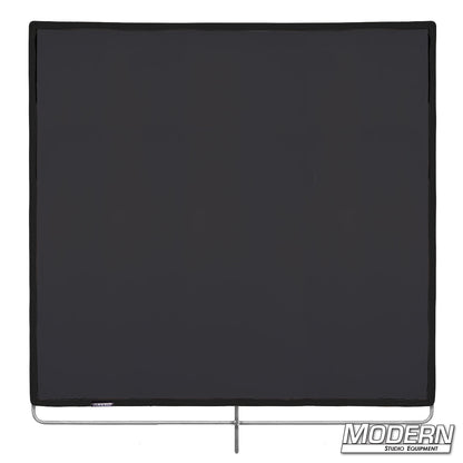 36x36 Black artificial silk scrims for soft light diffusion and glare reduction in professional film, TV, and photography lighting setups.