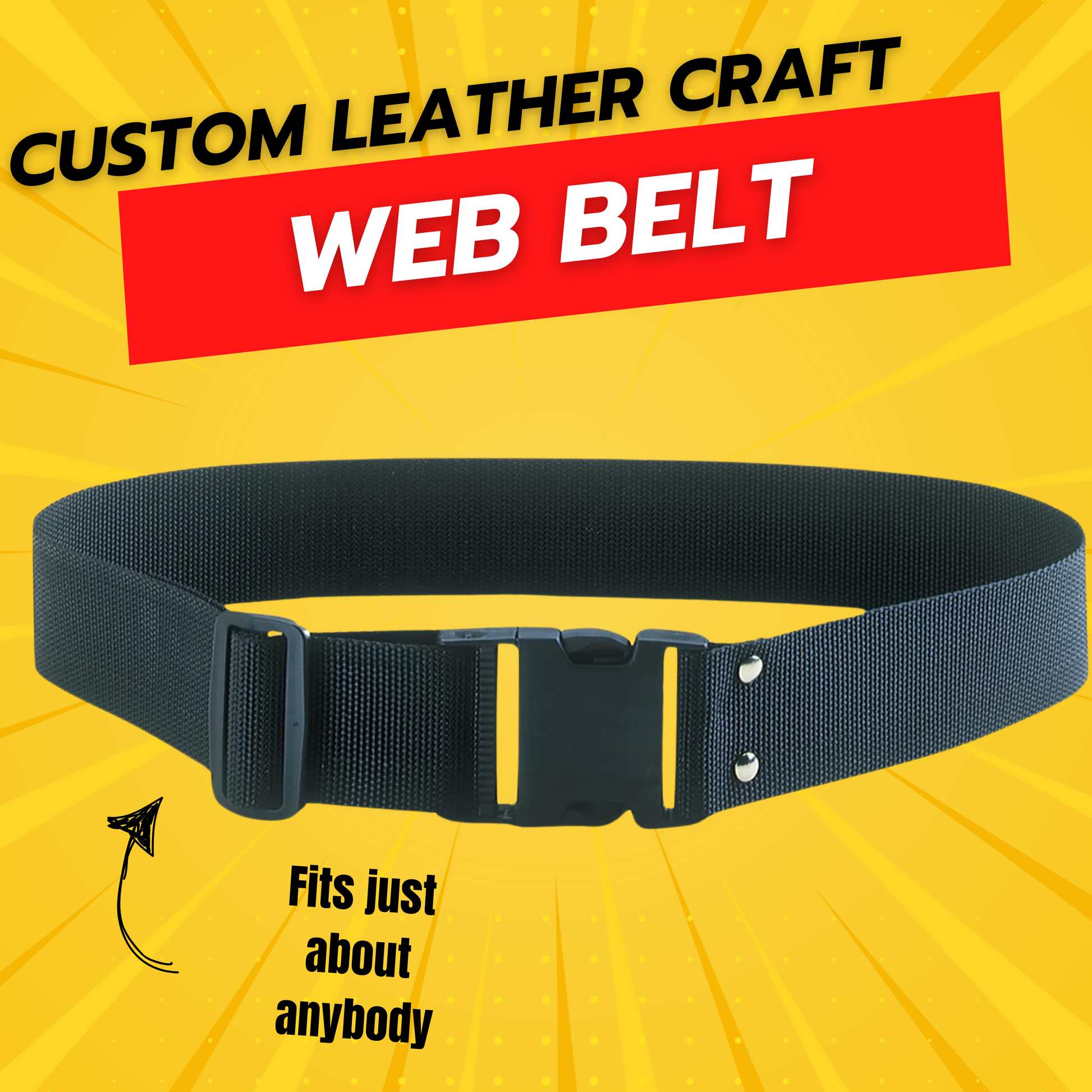 Custom Leathercraft CLC 3505 ToolWorks Web Work Belt, 2" Wide, Large - Grip Support Store