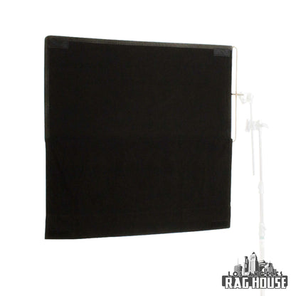 24"x48" Solid Black Floppy by LA Rag House - fabric detail