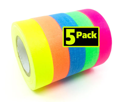 Spike Gaffers Tape - 5 Bright Neon Gaffer Tape Colors