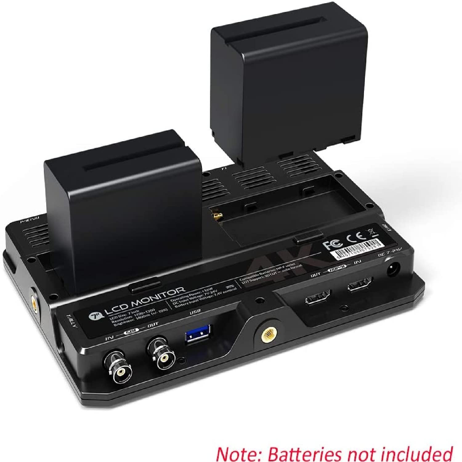 H7S 7" Full HD Field LED Monitor with 4K HDMI & SDI, Built-In Speaker, 1920x1200 - Grip Support Store