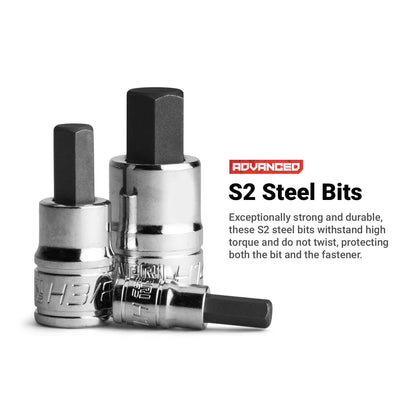 3/16-Inch Hex Bit Socket, 1/4-Inch Drive, SAE