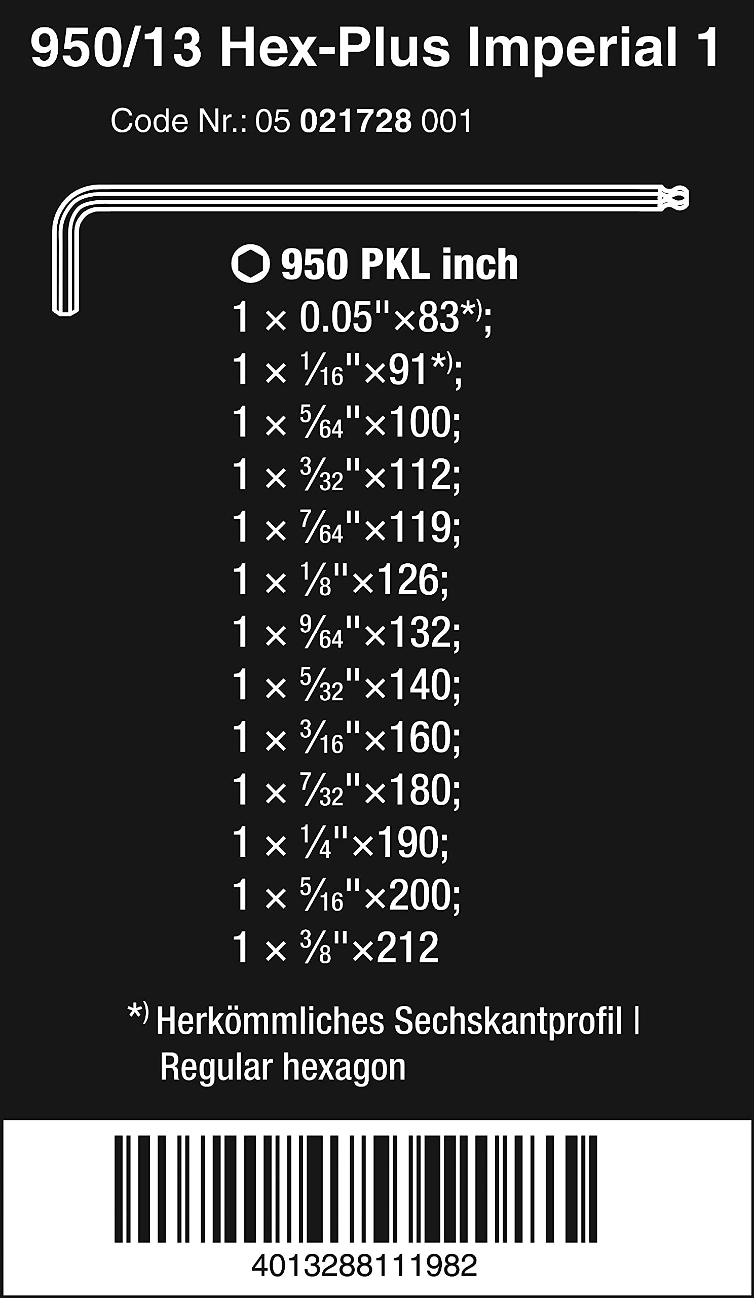 Wera L-key Allen Set - Grip Support Store