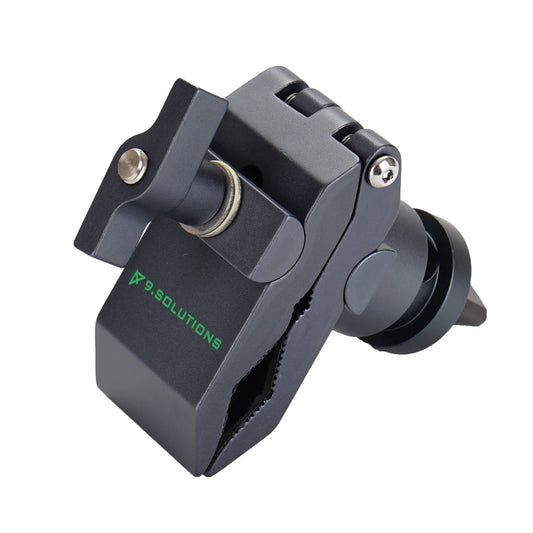 9.Solutions Python Clamp with Grip Joint, Unique Grip Head that Fastens onto Rods Ranging in Diameter from 1/4" to 5/8", Max Load: 44lbs, 9.VP5081C