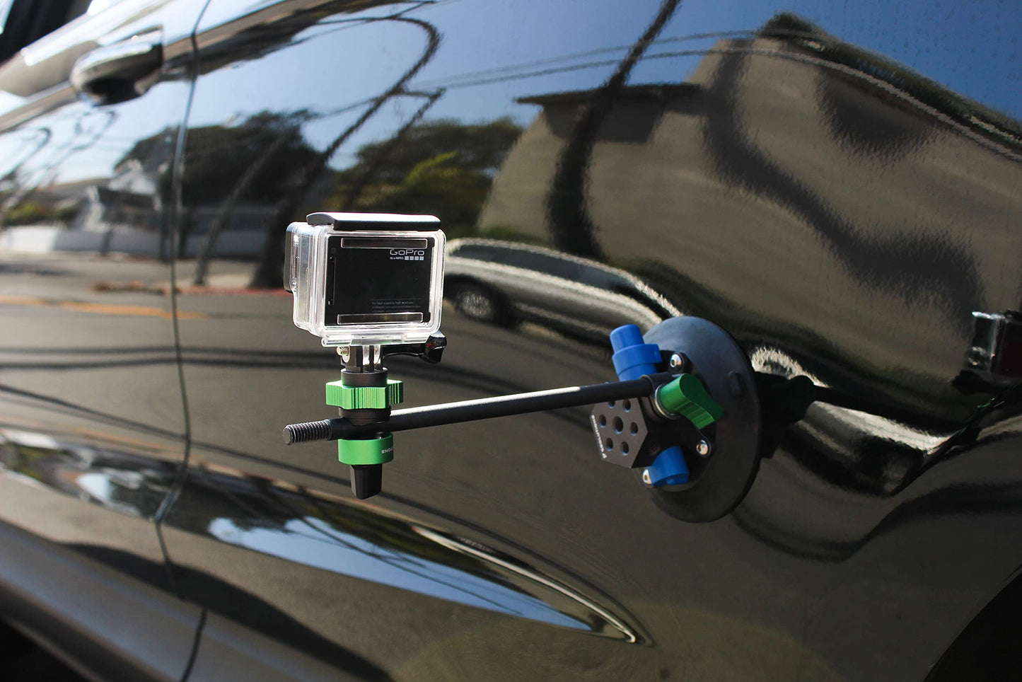 9.Solutions Suction Cup, Unique Cheese Block, 3/8" Rod Clamps on Any Side, 9.VB5105, Duty Power-Grip Industrial Suction Plate for car Mount