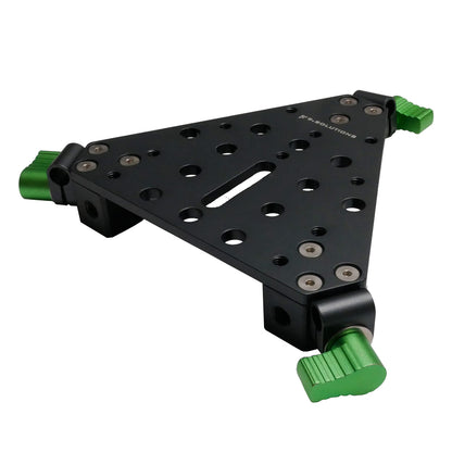 9.Solutions Cheese Plate, Corner Positioned Blocks, Included 3/8" Rod Clamps, 9.VB5115