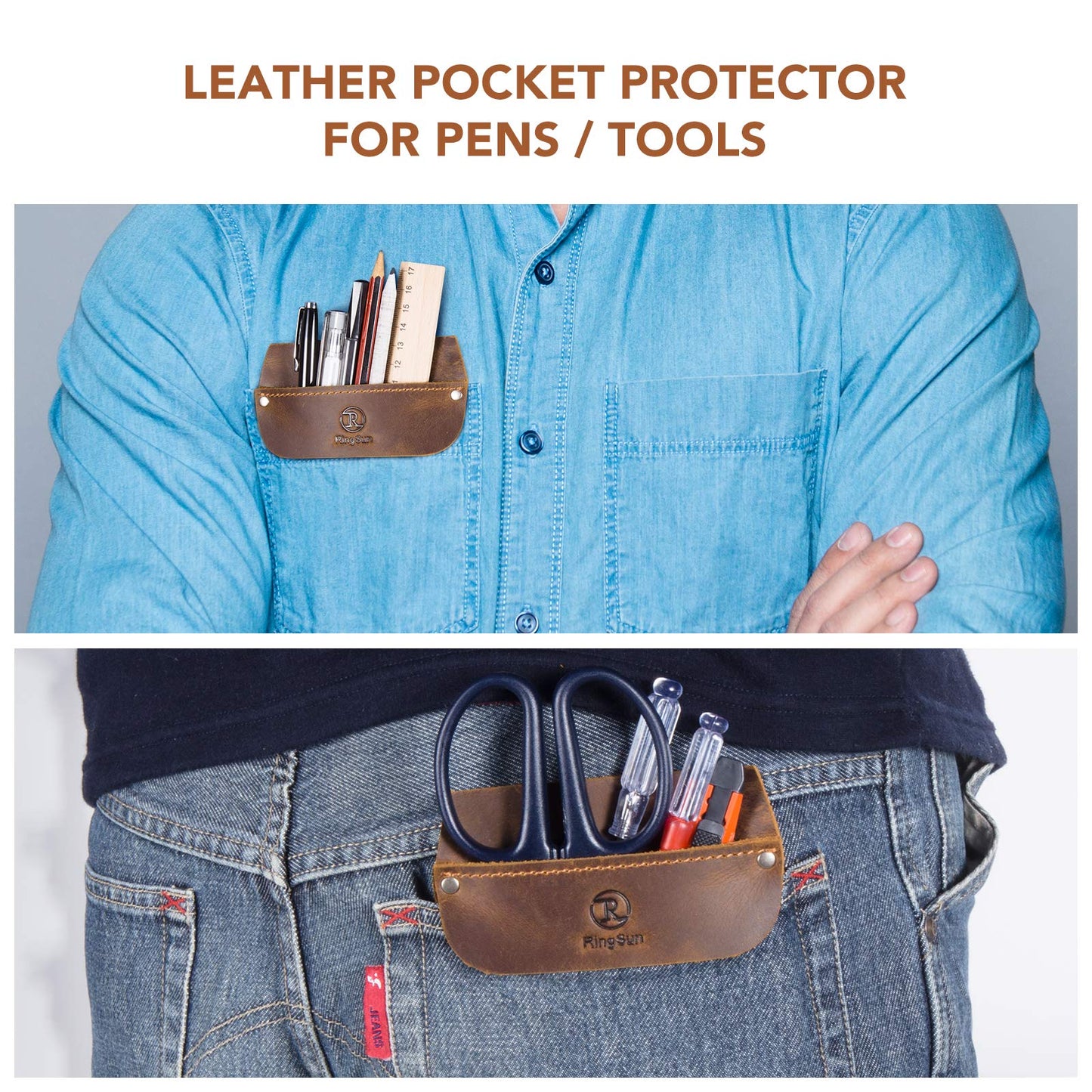 Genuine Leather Pocket Tool Pouch