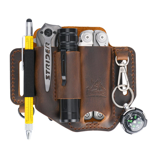 Premium Leather Multitool Sheath Pouch