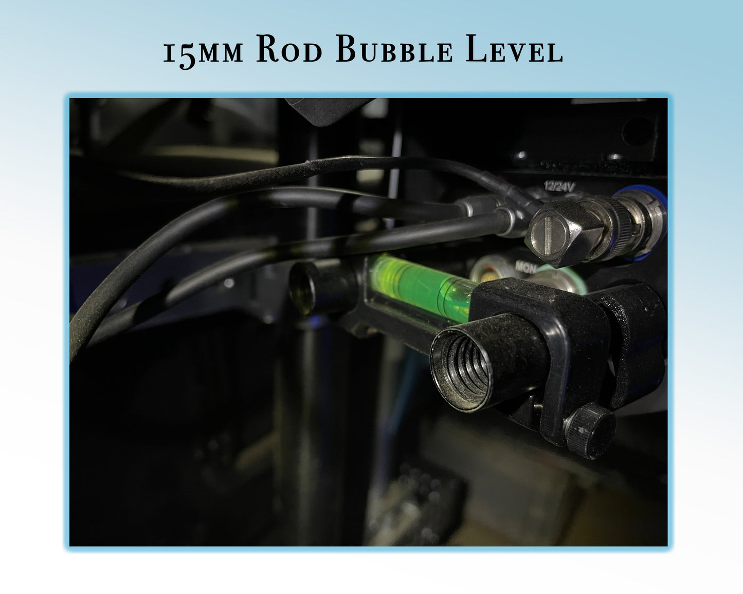 15mm Arri Rod Bubble Level - 60mm Spacing