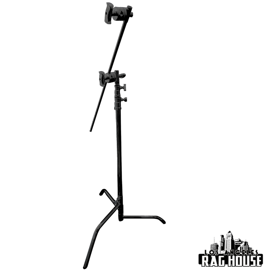 40” C-STAND 2 RISER STANDARD SWING LOCK BASE - BLACK - Grip Support Store