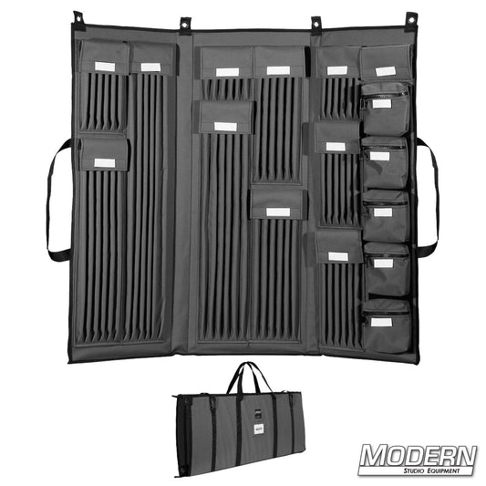 3-Fold Deluxe gray 5/8-Inch Rod Bag – Heavy-Duty Carrying Case for Grip Equipment and Film Lighting Hardware | Modern Studio Equipment