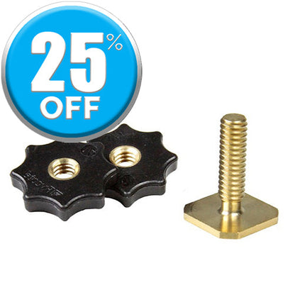 Rycote Brass Shoe Adaptor with Male Thread -  1/4" or 3/8” - Grip Support Store