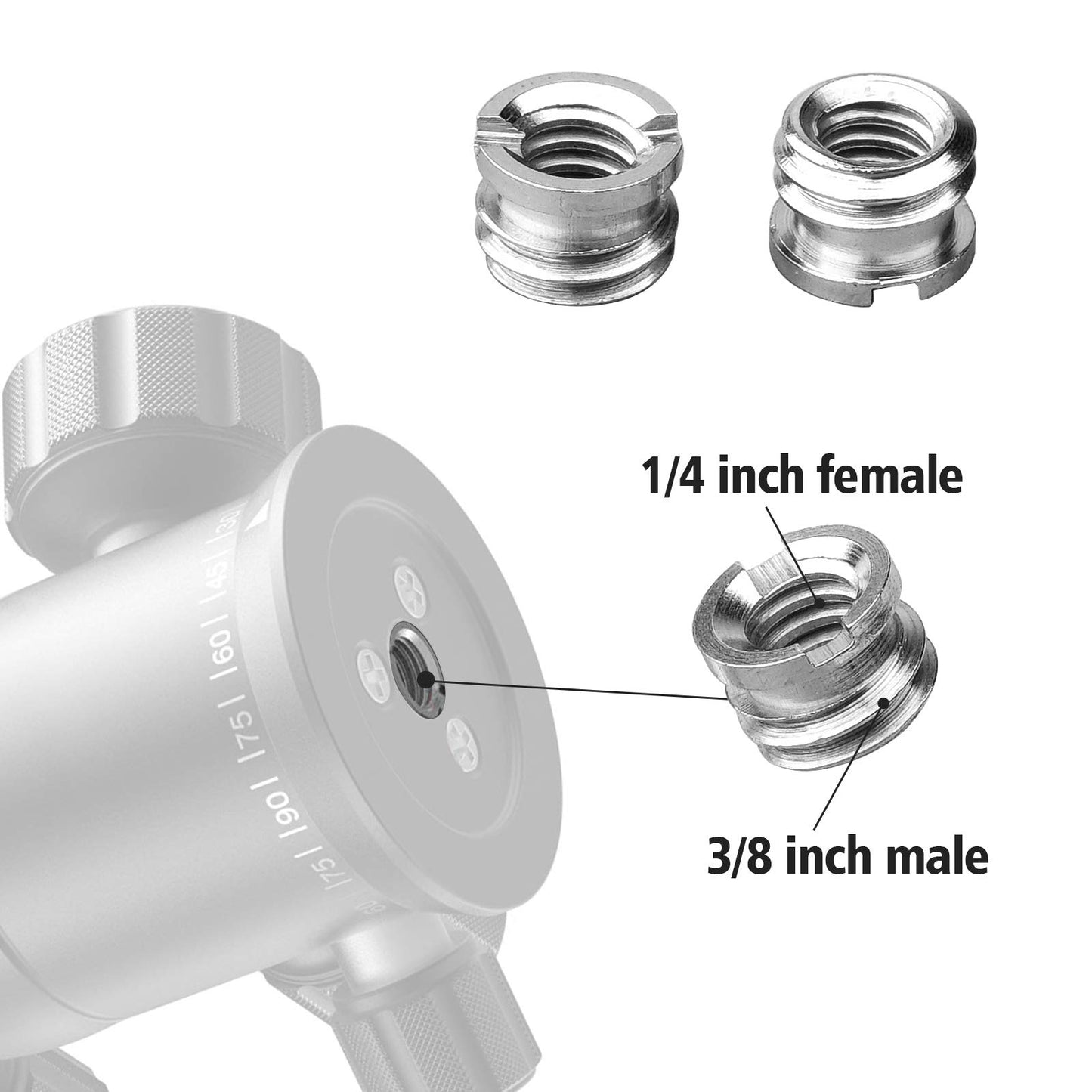 22 Pcs Camera Screw Adapters - 1/4 and 3/8 - Grip Support Store