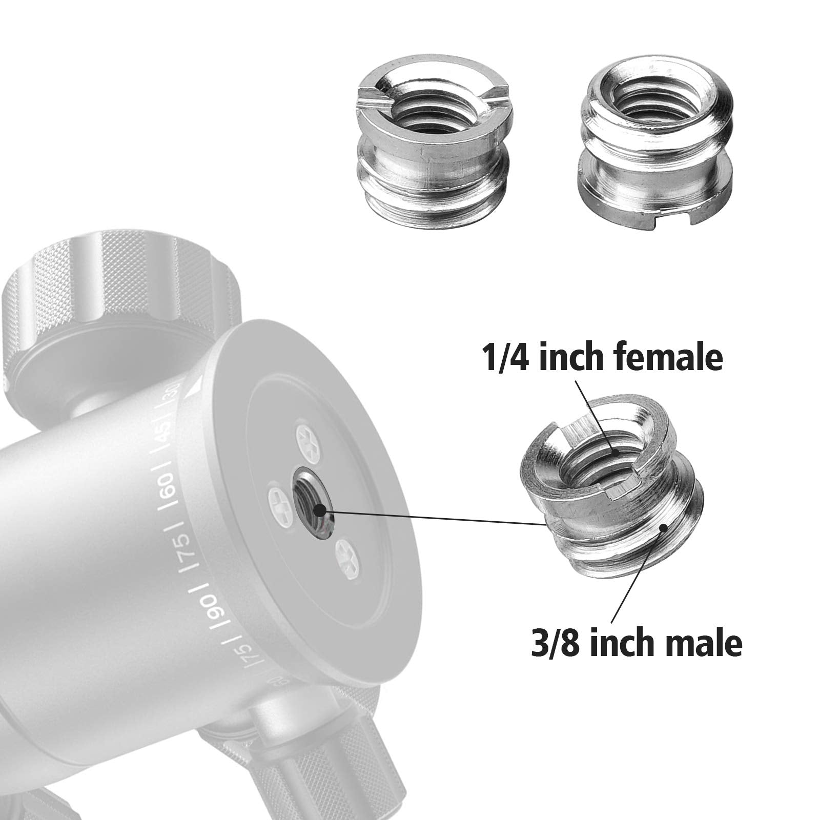 22 Pcs Camera Screw Adapters - 1/4 and 3/8 - Grip Support Store