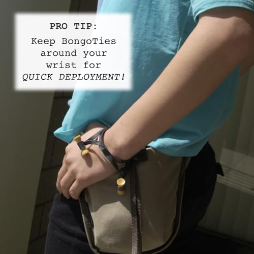 Bongo Ties - 10 Pack - All Black - Grip Support Store