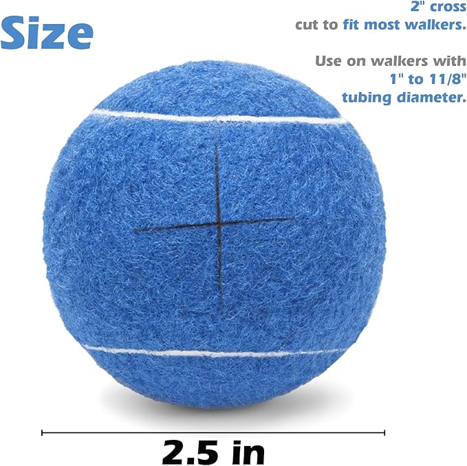 Pre-cut Tennis Balls for Stand Legs - 8 Pack - Grip Support Store