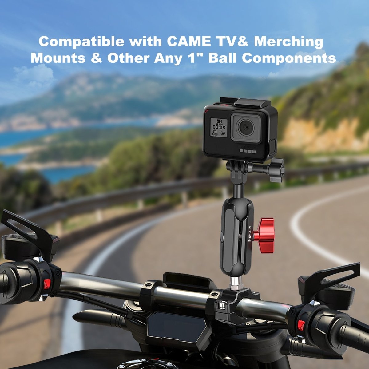 Mechrig Double Socket Arm 25 mm/1 Inch Ball Head Clamp - Grip Support Store