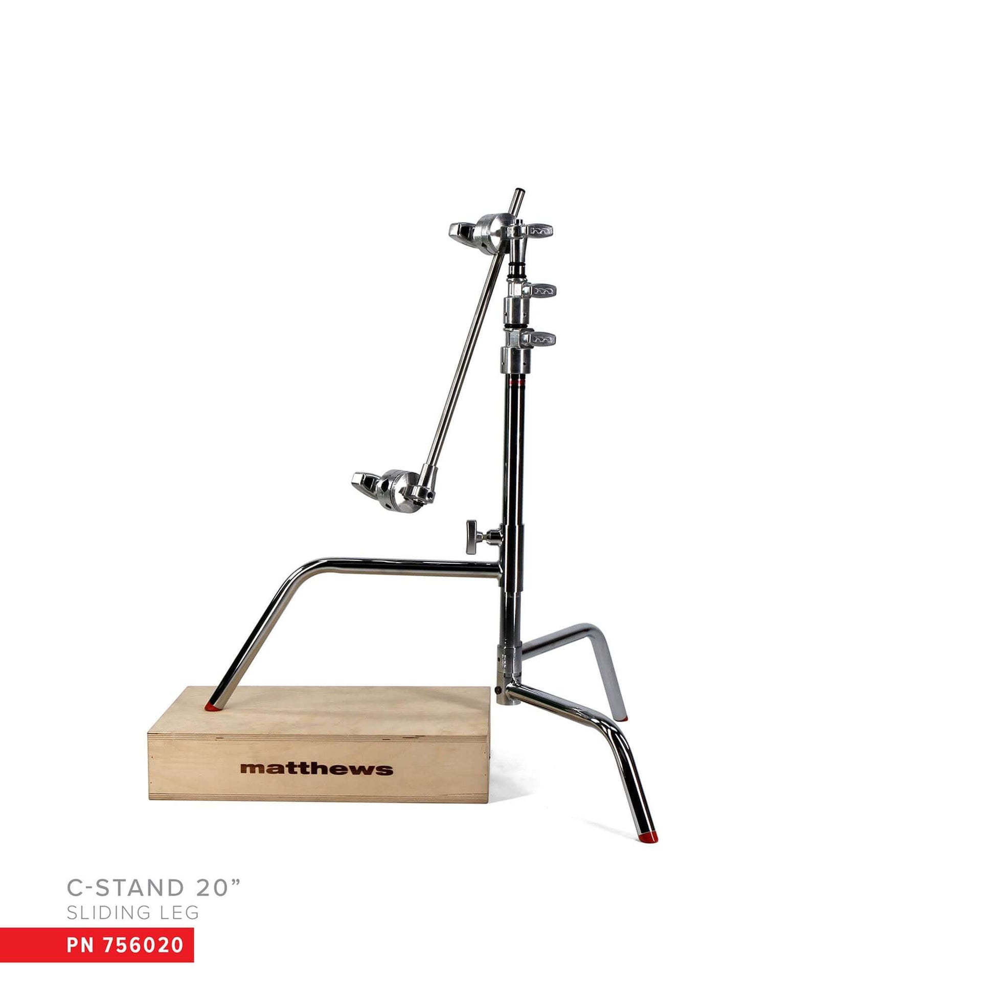20" C-Stand w/Sliding Leg, Includes Grip Head & Arm - Grip Support Store