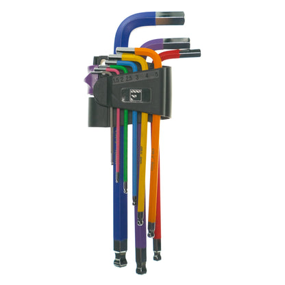 9-Piece Hex Key Allen Key Set, Chrome Vanadium Steel with Holder – Metric - Grip Support Store