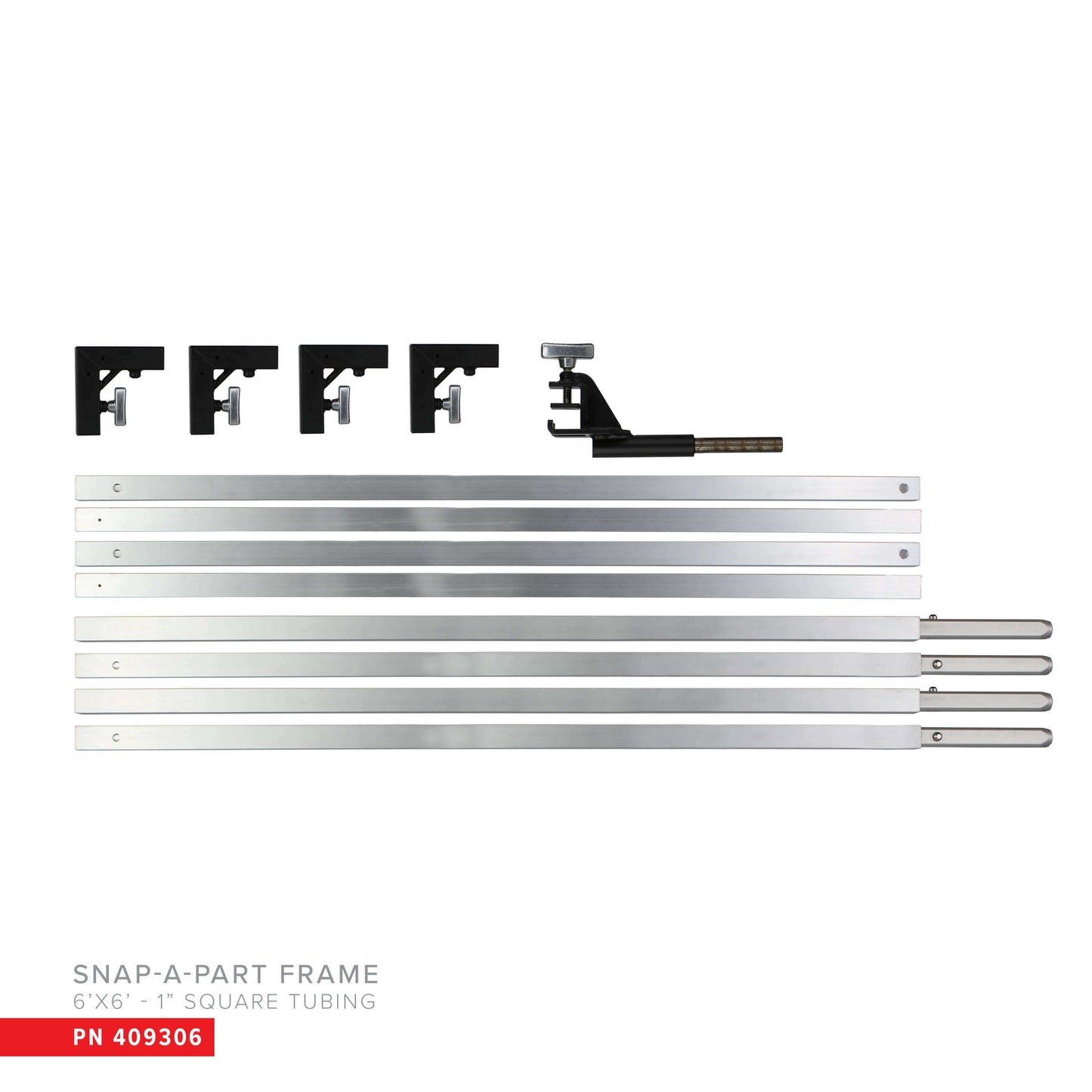 Overhead / Butterfly Snap-A-Part Frame 1" Square Tubing 6' - 12' - Grip Support Store