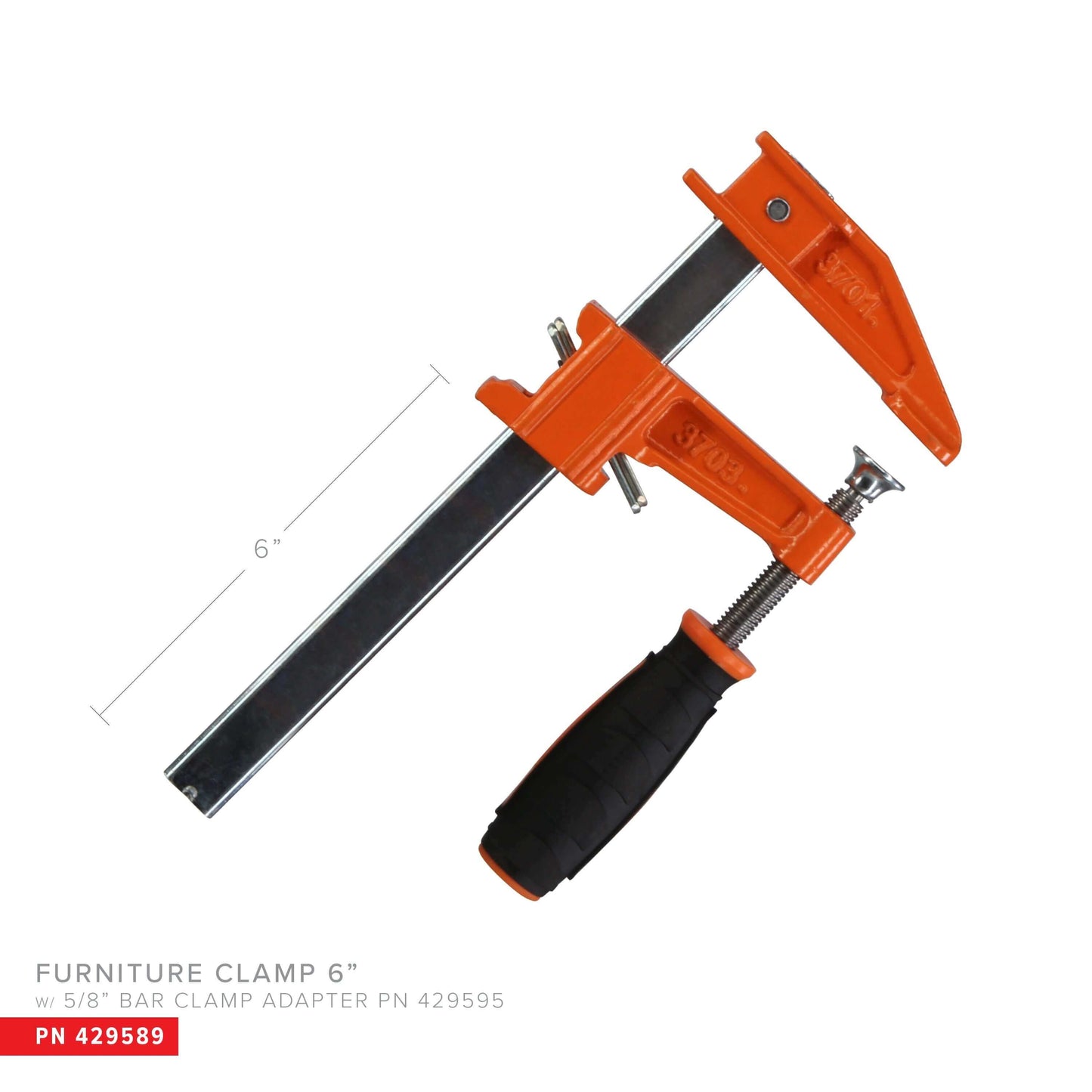 Furniture Clamps with 5/8" Bar Clamp Adapter 6"-36" lengths - Grip Support Store