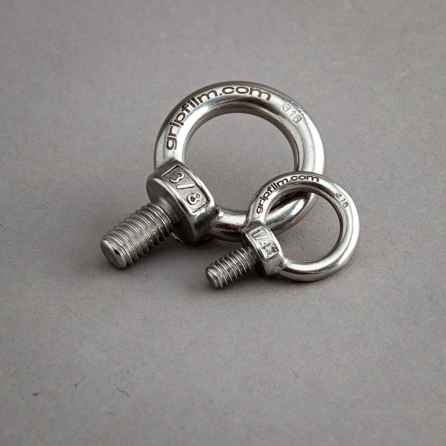 1/4 - 3/8 STAINLESS STEEL EYE BOLT SET - Grip Support Store