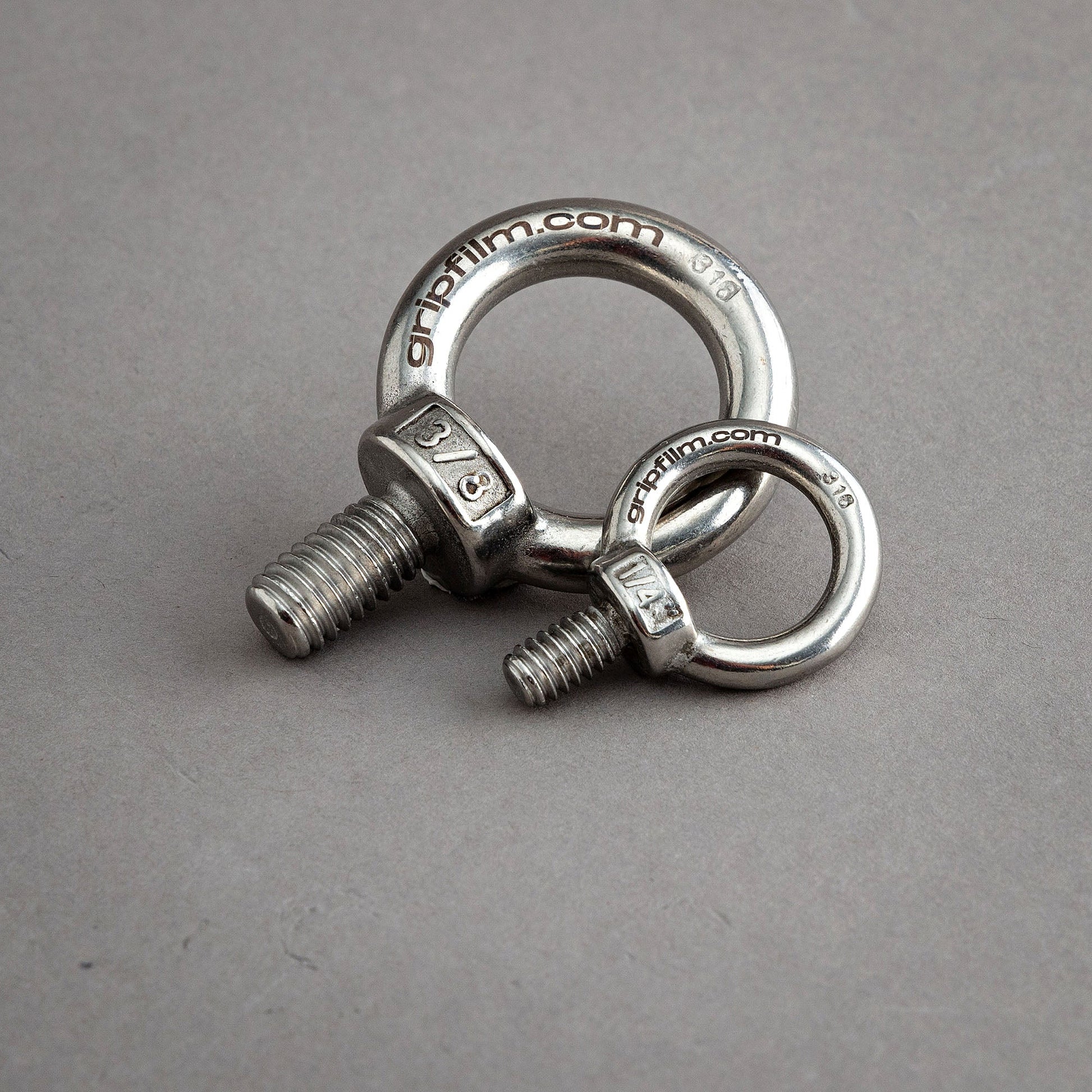 1/4 - 3/8 STAINLESS STEEL EYE BOLT SET - Grip Support Store