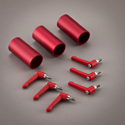 48.3mm (1"1/2) & M8 CLAMPING LEVER RED SET - Grip Support Store