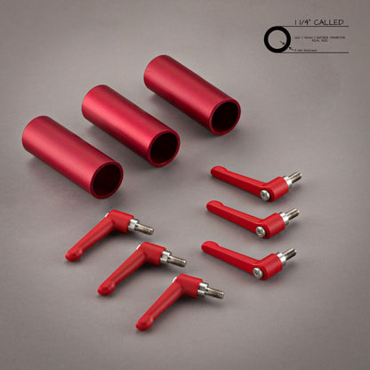 1"1/4 (CALLED) 42mm & M8 CLAMPING LEVER RED SET - Grip Support Store