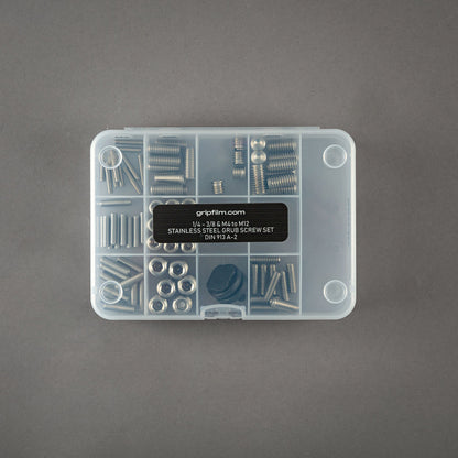 1/4 - 3/8 & M4 - M12 STAINLESS STEEL GRUB SCREW SET - Grip Support Store