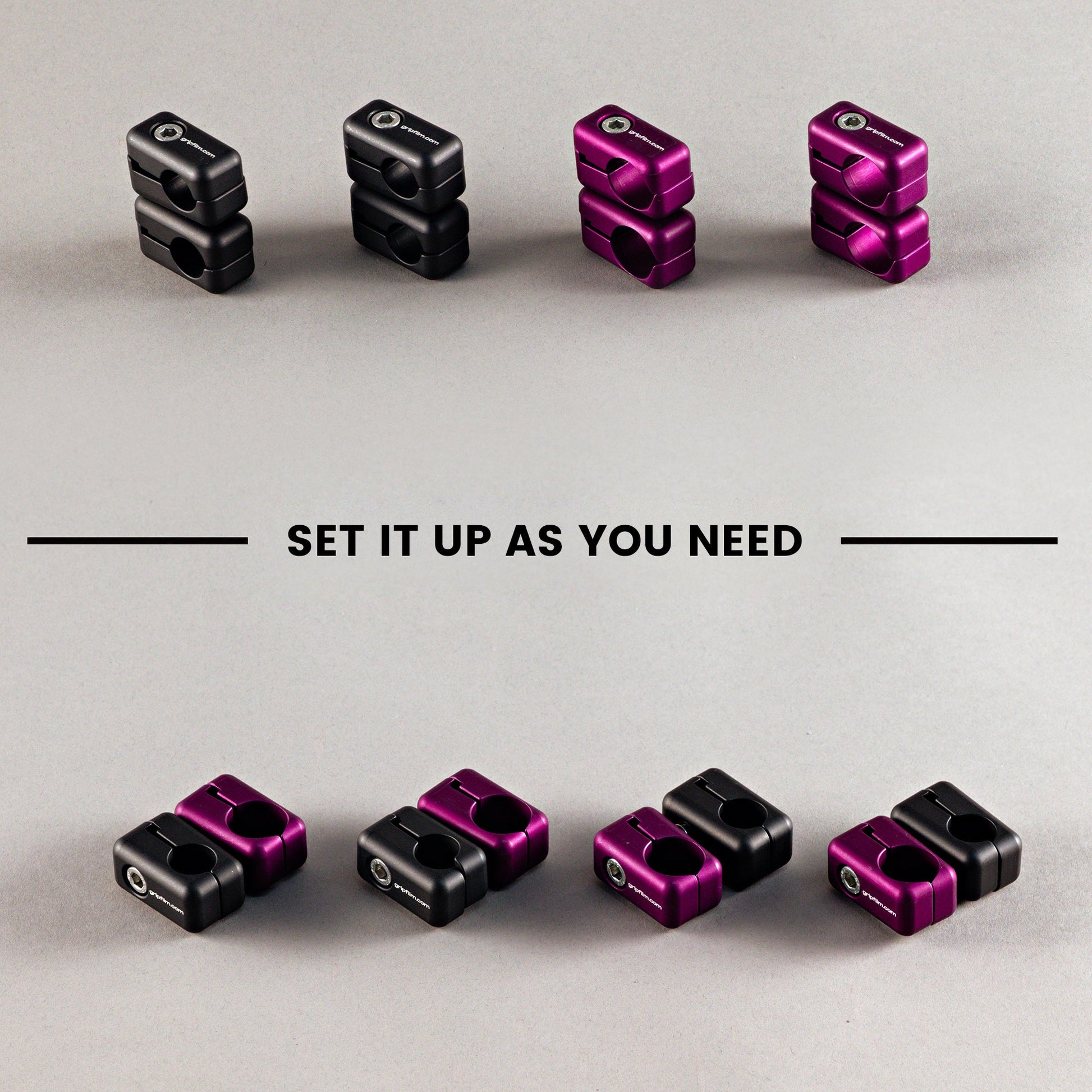 16mm - 20mm SWIVEL CLAMP SET - BLACK-TEK SUCTION CUPS - Grip Support Store