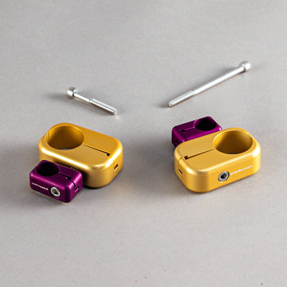 20mm - 34mm  SWIVEL CLAMP SET - BLACK TEK SUCTION CUPS - Grip Support Store