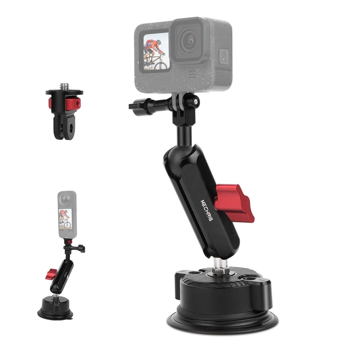 Mechrig 360° Suction Cup Camera Mount with 1/4" Screw Adapter - Grip Support Store