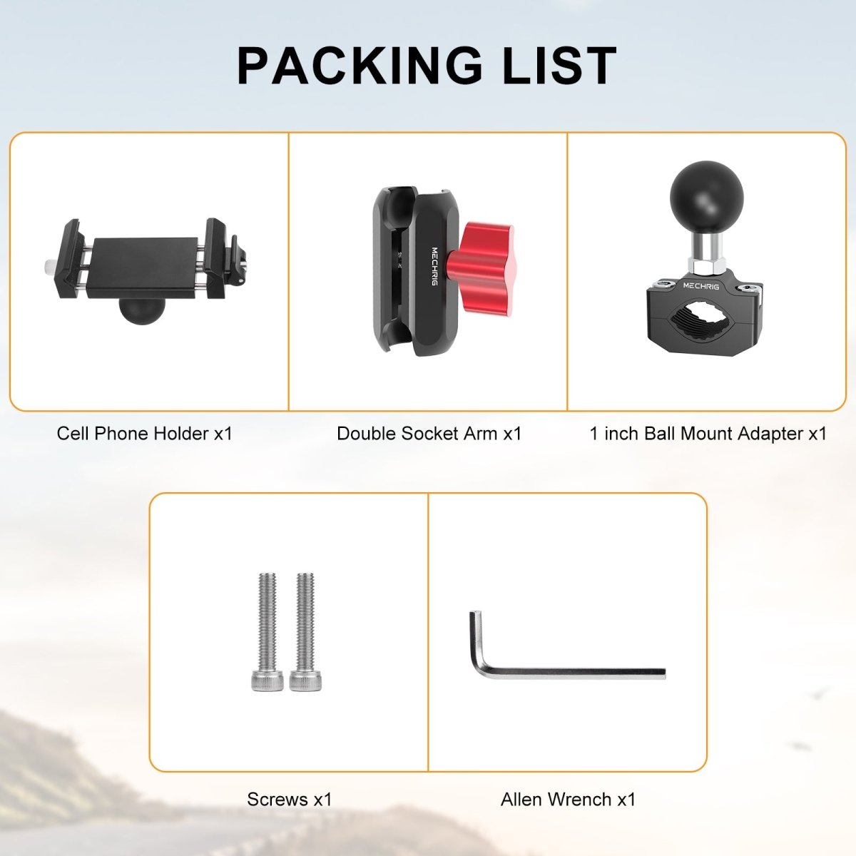 Mechrig Dual Ball Quick-Release Aluminum Handlebar Phone Mount - Grip Support Store