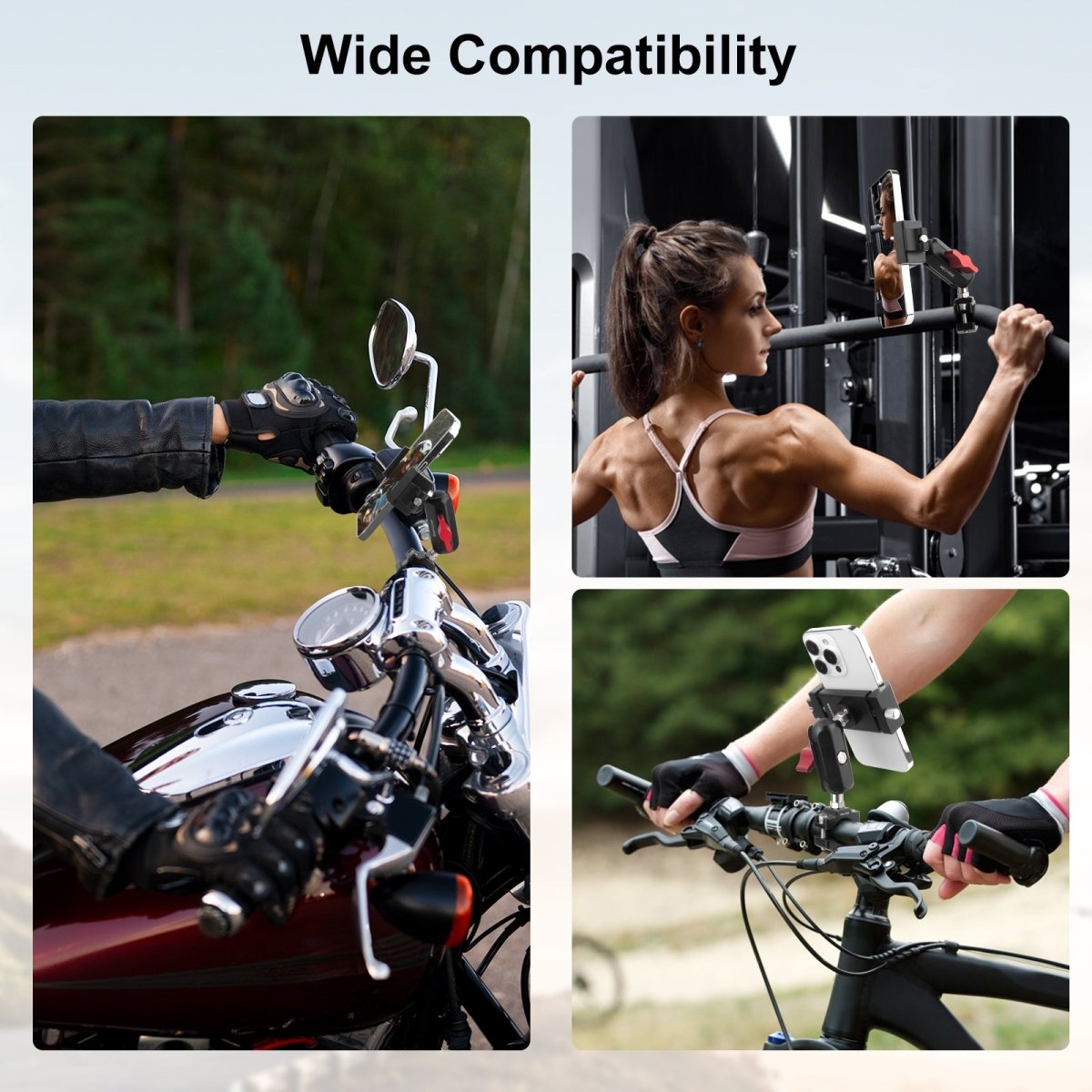 Mechrig Dual Ball Quick-Release Aluminum Handlebar Phone Mount - Grip Support Store