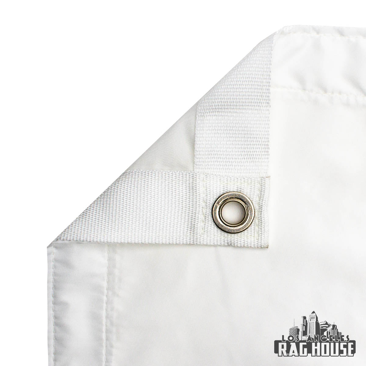 Poly Silk White by LA Rag House - fabric detail