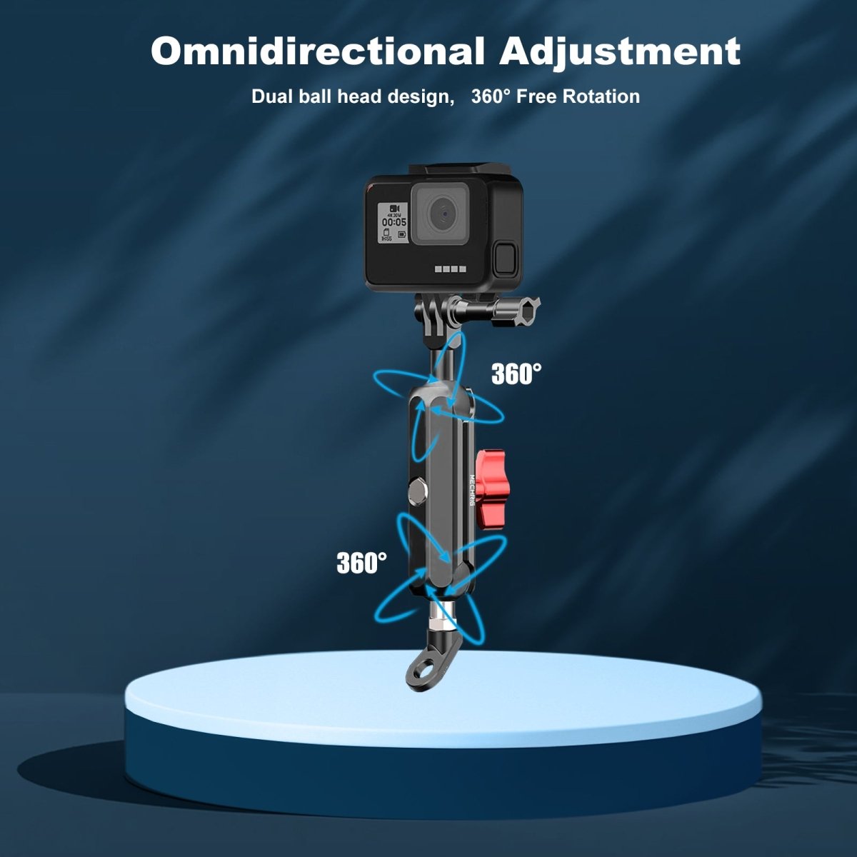 Mechrig Rearview Mirror Angled Aluminum Alloy Action Camera Mount - Grip Support Store