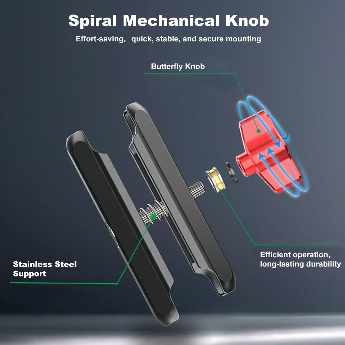 Mechrig Rearview Mirror Angled Aluminum Alloy Action Camera Mount - Grip Support Store