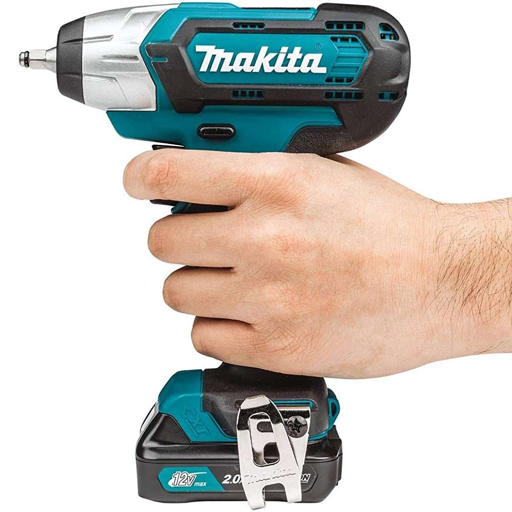 Makita WT04R1 12V max CXT Lithium-Ion Cordless 1/4" Impact Wrench Kit (2.0Ah) - Grip Support Store