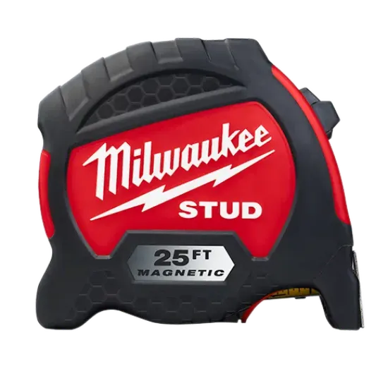 Milwaukee 48-22-9725M 25ft STUD™ Magnetic Tape Measure - Grip Support Store