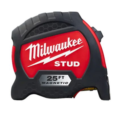 Milwaukee 48-22-9725M 25ft STUD™ Magnetic Tape Measure - Grip Support Store