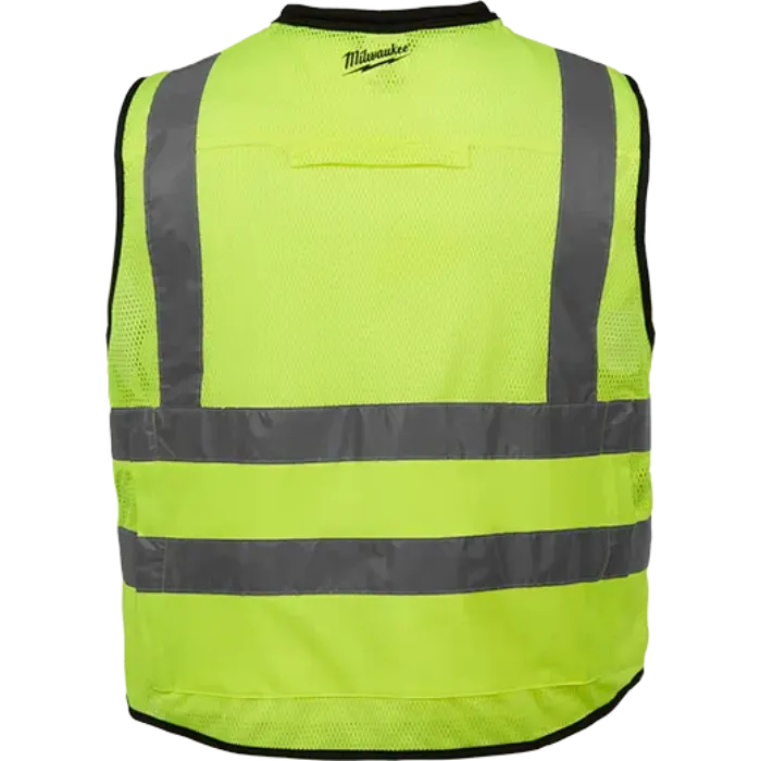 Milwaukee Class 2 High Visibility Yellow Performance Safety Vest - Grip Support Store