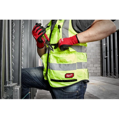 Milwaukee Class 2 High Visibility Yellow Performance Safety Vest - Grip Support Store