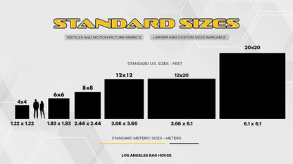 Double Scrim Black by LA Rag House - size chart