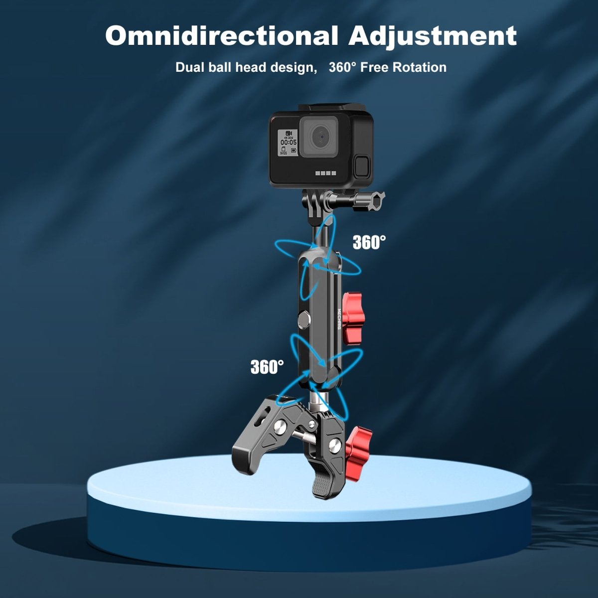 Mechrig Super Clamp Aluminum Alloy Riding Action Camera Mount - Grip Support Store
